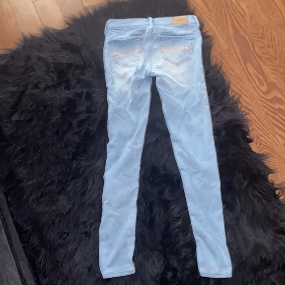 Abercrombie kids skinny lightweight stretchy jeans Sz 12 - Picture 5 of 9